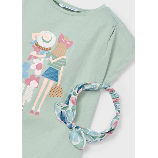 25-03009-010-L-6 ΠΑΙΔΙΚΗ ΜΠΛΟΥΖΑ ΜΕ ΚΟΡΔΕΛΑ ΠΡΑΣΙΝΟ  ΚΟΡΙΤΣΙ MAYORAL 25-03009-010 - Image 4