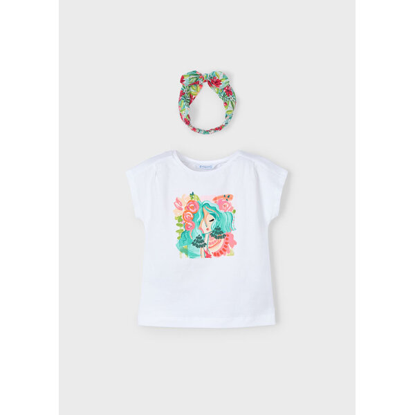 25-03009-011-L-4 ΠΑΙΔΙΚΗ ΜΠΛΟΥΖΑ ΜΕ ΚΟΡΔΕΛΑ ΛΕΥΚΟ  ΚΟΡΙΤΣΙ MAYORAL 25-03009-011 - Image 1