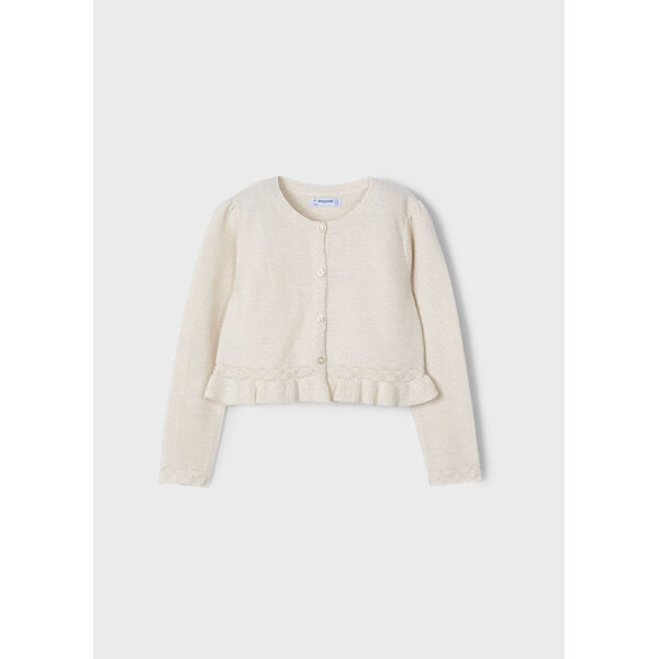 25-03374-083-L-4 ΠΑΙΔΙΚΗ ΖΑΚΕΤΑ ΠΛΕΧΤΗ ΕΚΡΟΥ ΚΟΡΙΤΣΙ MAYORAL 25-03374-083 - Image 1