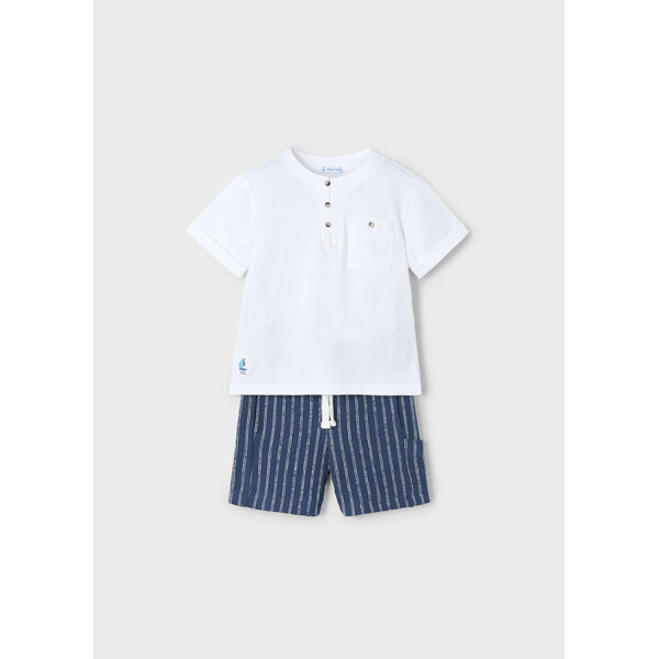 ΠΑΙΔΙΚΟ ΣΕΤ ΒΕΡΜΟΥΔΑ ΜΕ ΠΟΥΚΑΜΙΣΟ ΜΠΛΕ ΑΓΟΡΙ MAYORAL 25-03603-082 - Image 1