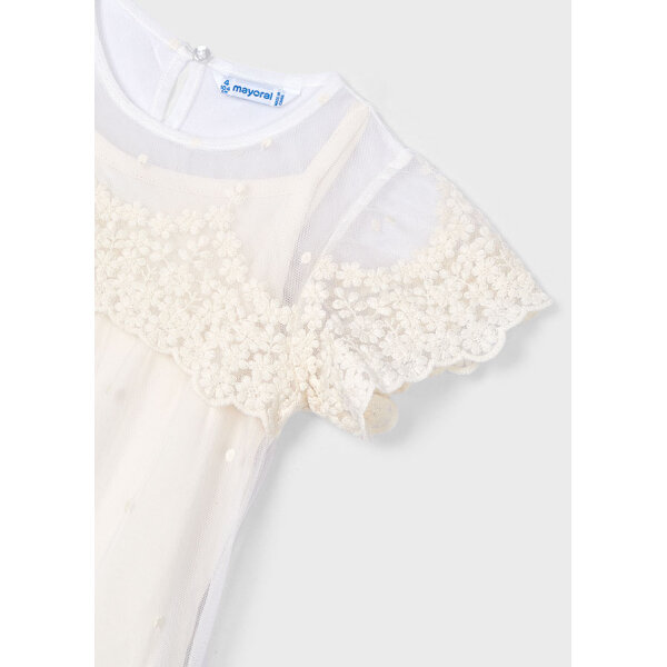 25-03909-037-L-6 ΠΑΙΔΙΚΟ ΦΟΡΕΜΑ ΜΕ ΤΟΥΛΙ ΚΕΝΤΗΤΟ ΧΡΥΣΟ ΚΟΡΙΤΣΙ MAYORAL 25-03909-037 - Image 4