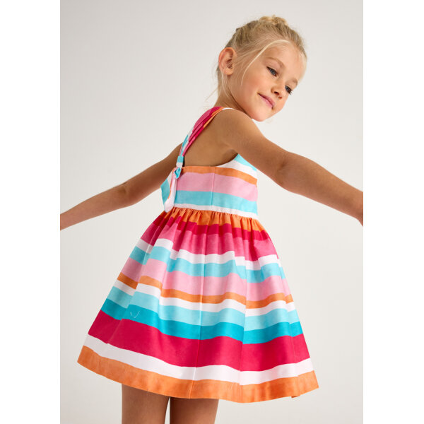 25-03920-057-L-3 ΠΑΙΔΙΚΟ ΦΟΡΕΜΑ ΜΕ ΡΙΓΕΣ ΠΟΛΥΧΡΩΜΟ ΚΟΡΙΤΣΙ MAYORAL 25-03920-057 - Image 3