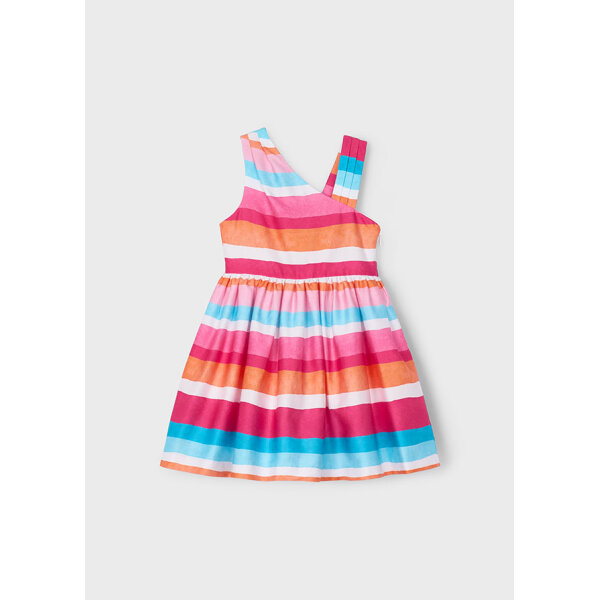 25-03920-057-L-4 ΠΑΙΔΙΚΟ ΦΟΡΕΜΑ ΜΕ ΡΙΓΕΣ ΠΟΛΥΧΡΩΜΟ ΚΟΡΙΤΣΙ MAYORAL 25-03920-057 - Image 4