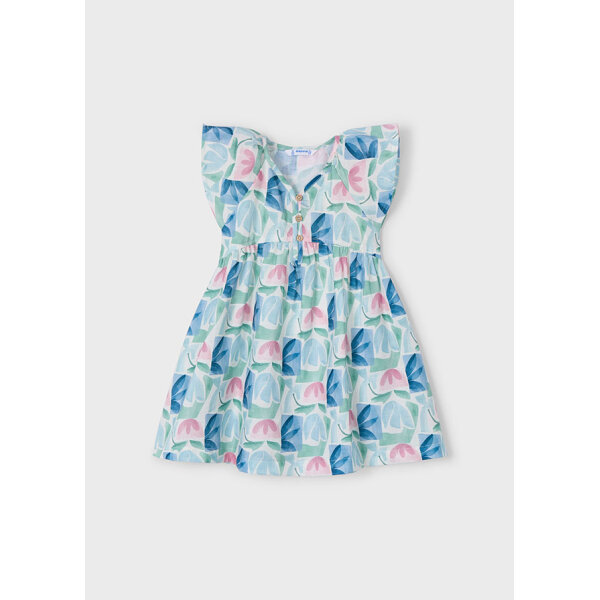 ΠΑΙΔΙΚΟ ΦΟΡΕΜΑ ΜΕ ΣΤΑΜΠΕΣ ΠΡΑΣΙΝΟ ΚΟΡΙΤΣΙ MAYORAL 25-03928-035 - Image 3