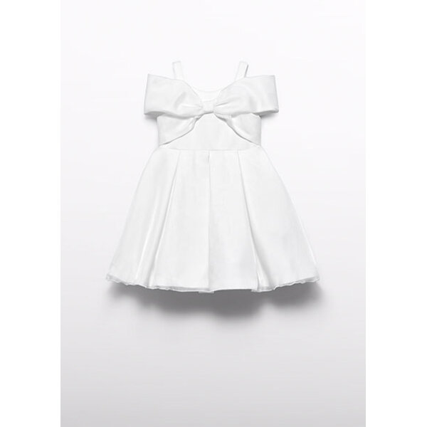 25-05031-050-M-4 Παιδικό Φόρεμα κορίτσι Φιόγκος Εκρού ABEL & LULA 25-05031-050 - Image 2