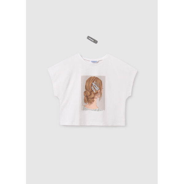 ΠΑΙΔΙΚΗ ΜΠΛΟΥΖΑ ΕΚΡΟΥ ΚΟΡΙΤΣΙ MAYORAL 25-06021-084 - Image 1