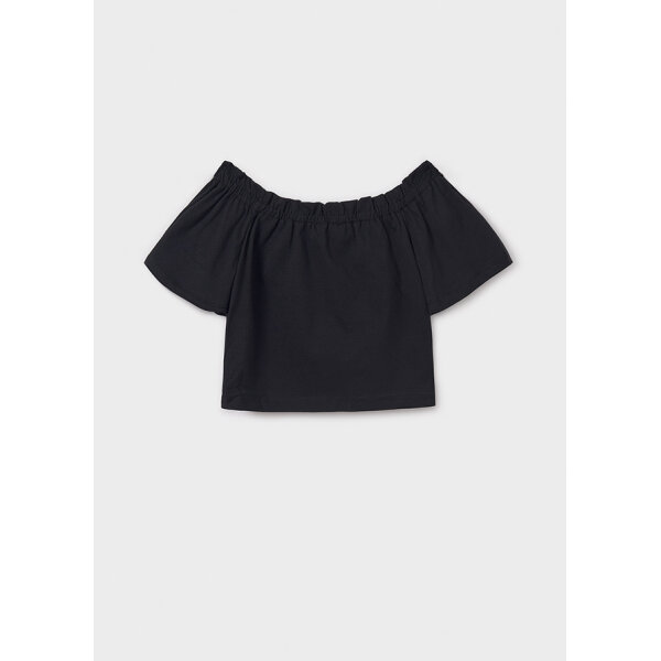 25-06028-087-L-5 - Αντιγραφή ΠΑΙΔΙΚΗ ΜΠΛΟΥΖΑ  ΜΑΥΡΟ ΚΟΡΙΤΣΙ MAYORAL 25-06028-087 - Image 1