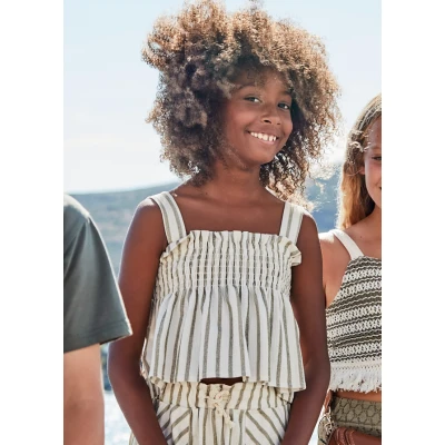 ΠΑΙΔΙΚΗ ΜΠΛΟΥΖΑ ΜΕ ΡΙΓΕΣ ΧΑΚΙ ΚΟΡΙΤΣΙ MAYORAL 25-06033-024