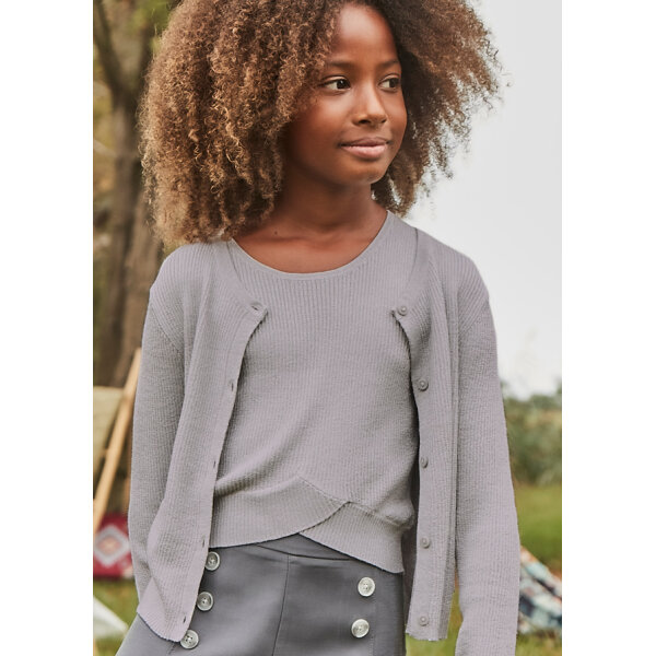 ΠΑΙΔΙΚΟ ΤΟΠ ΠΛΕΧΤΟ ΑΣΗΜΙ ΚΟΡΙΤΣΙ MAYORAL 25-06039-016 - Image 1