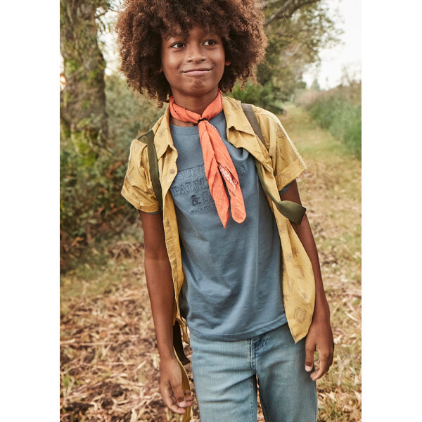 ΠΑΙΔΙΚΟ ΠΟΥΚΑΜΙΣΟ ΣΤΑΜΠΩΤΟ ΜΟΥΣΤΑΡΔΙ ΑΓΟΡΙ MAYORAL 25-06138-046 - Image 2