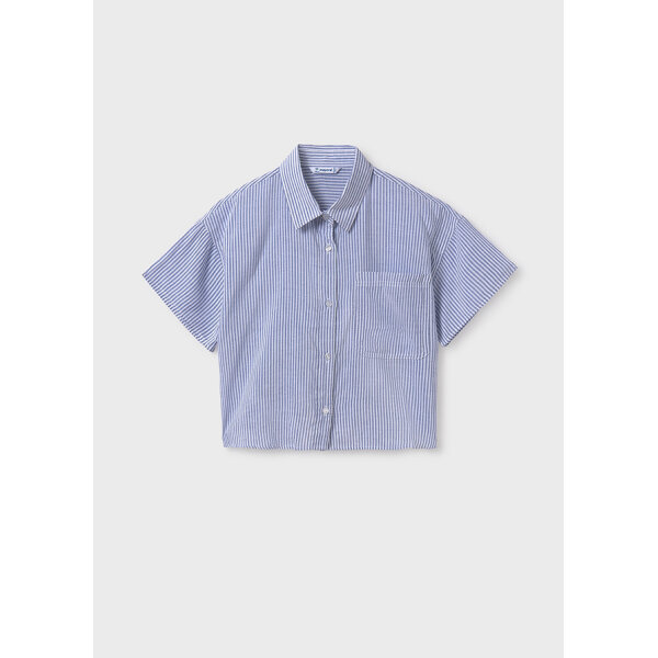 25-06145-023-L-5 ΠΑΙΔΙΚΗ ΠΟΥΚΑΜΙΣΑ ΔΥΟ ΤΜΧ ΜΠΛΕ ΡΙΓΕ  ΚΟΡΙΤΣΙ MAYORAL 25-06145-023 - Image 3