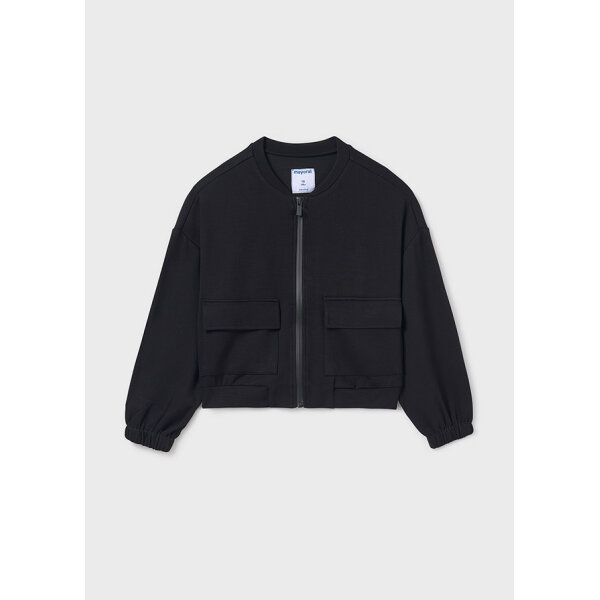 25-06407-079-L-4 ΠΑΙΔΙΚΗ ΖΑΚΕΤΑ ΠΙΚΕ BOMBER ΜΑΥΡΟ ΚΟΡΙΤΣΙ MAYORAL 25-06407-079 - Image 1