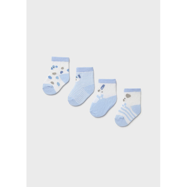 ΒΡΕΦΙΚΟ ΣΕΤ 4 ΚΑΛΤΣΑΚΙΑ ΑΓΟΡΙ ΓΑΛΑΖΙΟ  MAYORAL 25-09862-011 - Image 1