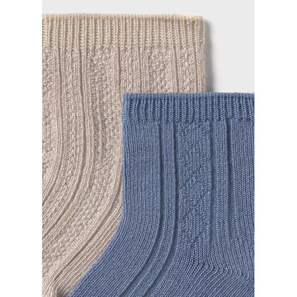 ΒΡΕΦΙΚΟ ΣΕΤ 2 ΚΑΛΤΣΑΚΙΑ ΑΓΟΡΙ ΜΠΛΕ-ΜΠΕΖ MAYORAL 25-09863-019 - Image 3