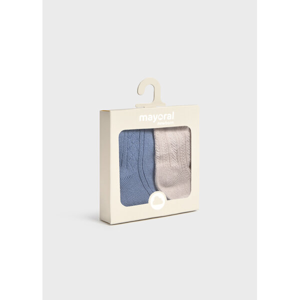 ΒΡΕΦΙΚΟ ΣΕΤ 2 ΚΑΛΤΣΑΚΙΑ ΑΓΟΡΙ ΜΠΛΕ-ΜΠΕΖ MAYORAL 25-09863-019 - Image 4