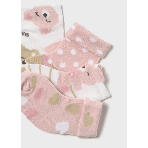 25-09867-069-L-5 ΒΡΕΦΙΚΟ ΣΕΤ 4 ΚΑΛΤΣΑΚΙΑ ΚΟΡΙΤΣΙ ΡΟΖ MAYORAL 25-09867-069 - Image 3