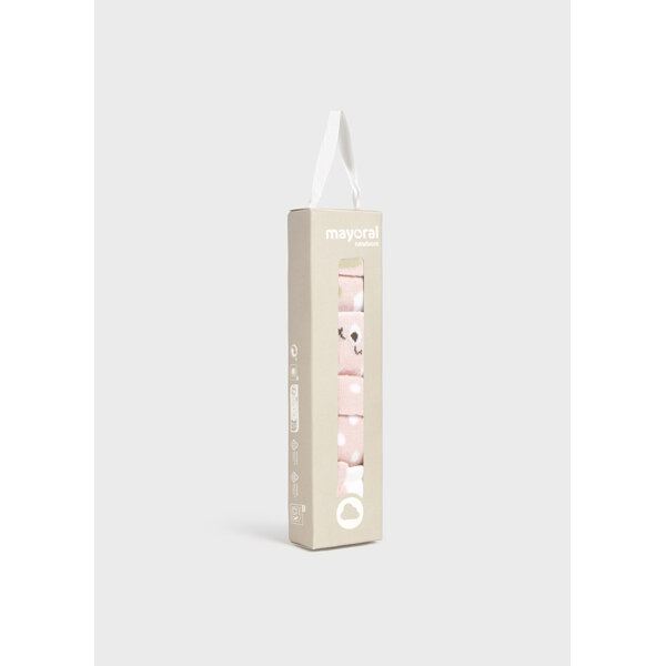 25-09867-069-L-6 ΒΡΕΦΙΚΟ ΣΕΤ 4 ΚΑΛΤΣΑΚΙΑ ΚΟΡΙΤΣΙ ΡΟΖ MAYORAL 25-09867-069 - Image 4