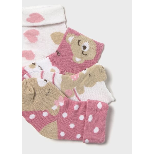 25-09867-071-L-5 ΒΡΕΦΙΚΟ ΣΕΤ 4 ΚΑΛΤΣΑΚΙΑ ΚΟΡΙΤΣΙ ΡΟΔΙ MAYORAL 25-09867-071 - Image 3