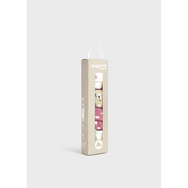 25-09867-071-L-6 ΒΡΕΦΙΚΟ ΣΕΤ 4 ΚΑΛΤΣΑΚΙΑ ΚΟΡΙΤΣΙ ΡΟΔΙ MAYORAL 25-09867-071 - Image 4