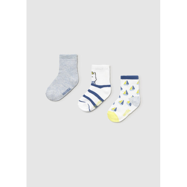 ΠΑΙΔΙΚΑ ΚΑΛΤΣΑΚΙΑ ΤΡΙΑ ΤΜΧ ΓΚΡΙ ΑΓΟΡΙ MAYORAL 25-10870-049 - Image 1