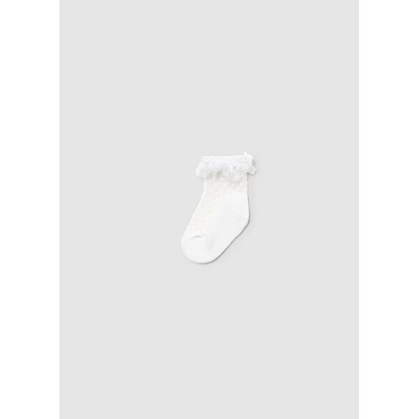 ΠΑΙΔΙΚΟ ΚΑΛΤΣΑΚΙ ΛΕΥΚΟ ΚΟΡΙΤΣΙ  MAYORAL 25-10873-092 - Image 1