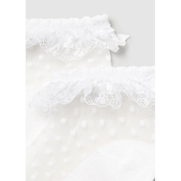 ΠΑΙΔΙΚΟ ΚΑΛΤΣΑΚΙ ΛΕΥΚΟ ΚΟΡΙΤΣΙ  MAYORAL 25-10873-092 - Image 2