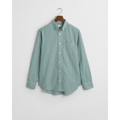 Ανδρικό Πουκάμισο GANT REG CLASSIC POPLIN STRIPE 3000130 Πράσινο