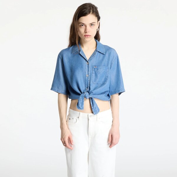 ΓΥΝΑΙΚΕΙΟ ΠΟΥΚΑΜΙΣΟ CHAMBRAY TIE SS SHIRT EXT TOMMY JEANS DW0DW20603-1A4 - Image 1