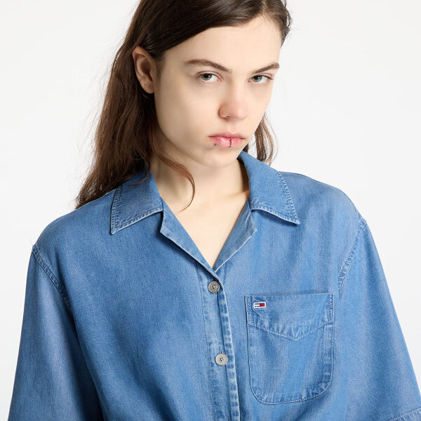 ΓΥΝΑΙΚΕΙΟ ΠΟΥΚΑΜΙΣΟ CHAMBRAY TIE SS SHIRT EXT TOMMY JEANS DW0DW20603-1A4 - Image 2