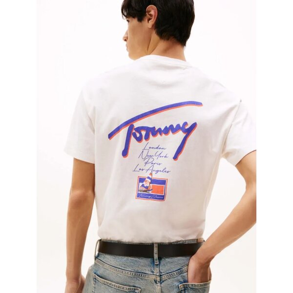 Ανδρική Μπλούζα TOMMY JEANS  TJM RLX FADED GRAPHIC EXT  DM0DM20768 εκρού - Image 2