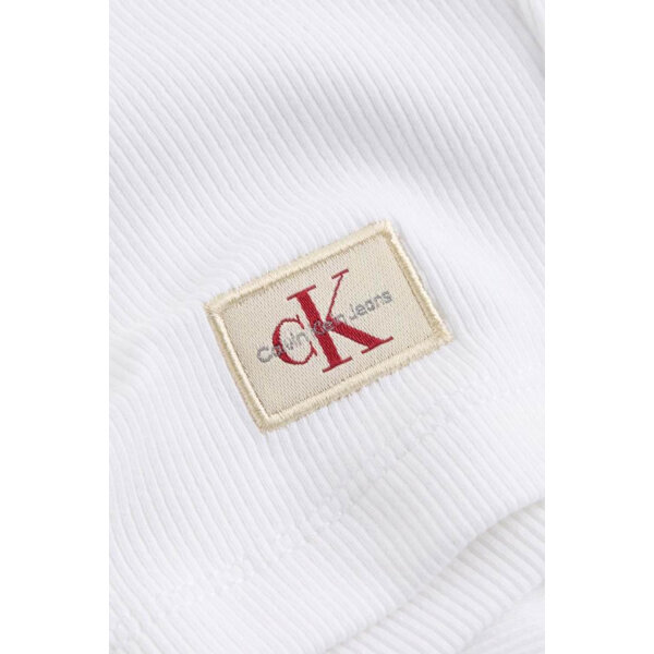 ΓΥΝΑΙΚΕΙΑ ΜΠΛΟΥΖΑ WOVEN LABEL RIB BRALETTE CALVIN KLEIN J20J225308-YAA - Image 4