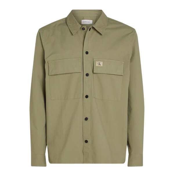 92701-J30J327584-PK8-3-1732911575 Ανδρικό Πουκάμισο CALVIN KLEIN CARGO OVERSHIRT  J30J327584 χακί - Image 1