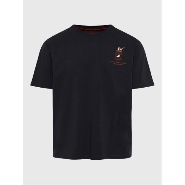 Ανδρική Μπλούζα Κοντό Μανίκι FUMKY BUDDHA FBM011-060-04 Ανθρακί - Image 3