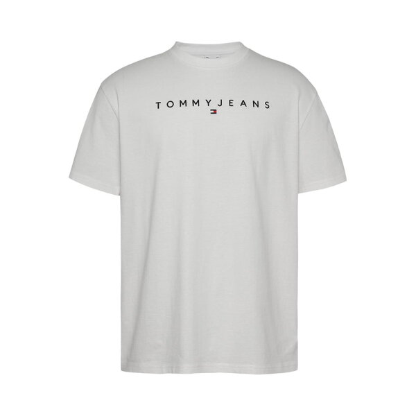 CA016279_1-PD3482is Ανδρική Μπλούζα TOMMY JEANS REG LINEAR LOGO DM0DM20744 Λευκό - Image 1