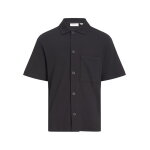 Ανδρική Μπλούζα CALVIN KLEIN CHUNKY WAFFLE SS HWK OVERSHIRT J30J327273 Μαύρο