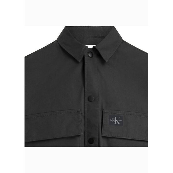 Ανδρικό Πουκάμισο CALVIN KLEIN CARGO OVERSHIRT  J30J327584 Μαύρο - Image 2