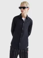 Ανδρικό Πουκάμισο TOMMY JEANS SLIM FIT DM0DM4405 Μαύρο - Image 4