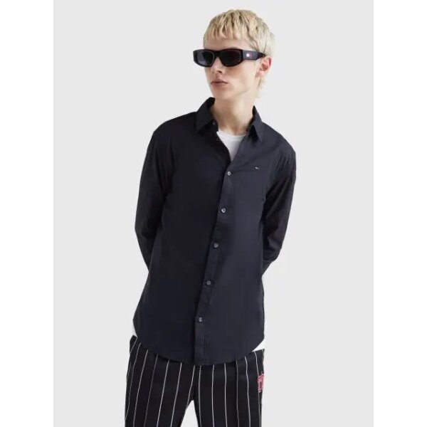 Ανδρικό Πουκάμισο TOMMY JEANS SLIM FIT DM0DM4405 Μαύρο - Image 4