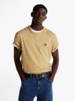 Ανδρική Μπλούζα TOMMY JEANS TJM REG BADGE EXT DM0DM20322 Μπεζ - Image 5