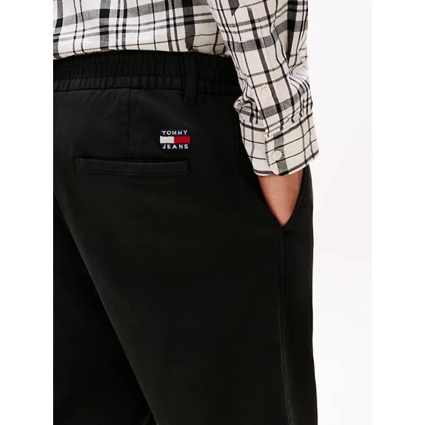 Ανδρικό Παντελόνι TOMMY JEANS TJM CASUAL ELASTICATED PANT DM0DM20693 Μαύρο - Image 2