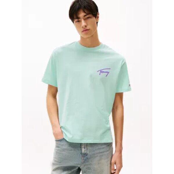 Ανδρική Μπλούζα TOMMY JEANS  TJM RLXFADED GRAPHIC DM0DM20768 γαλάζιο - Image 1