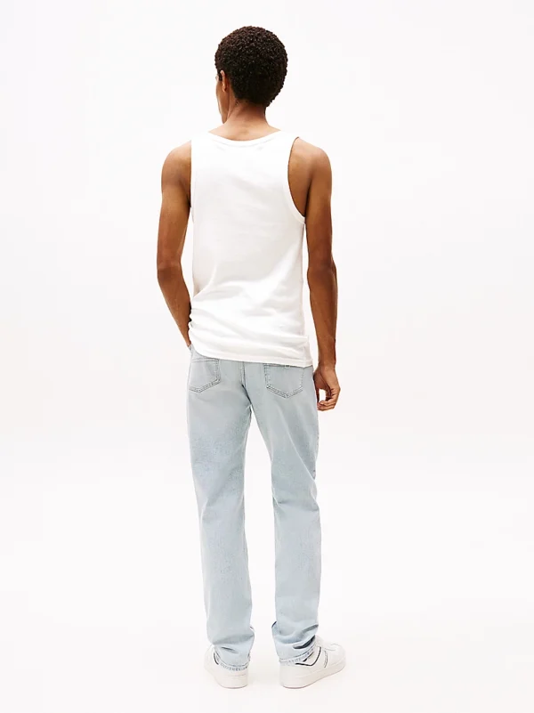 Ανδρική Μπλούζα Αμάνικη TOMMY JEANS  TJM SLIM 2PACK RIB TANK EXT  DM0DM20769 Μαύρο Λευκό - Image 5