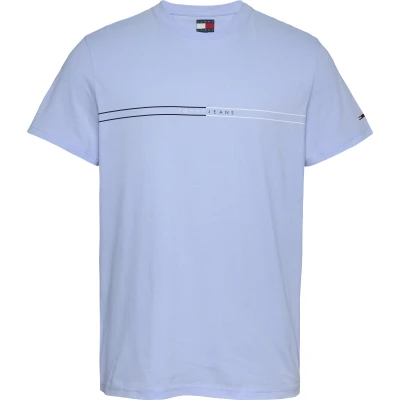 Ανδρική Μπλούζα TOMMY JEANS TJM SLIM ENTRY GRAPHIC EXT DM0DM20779 γαλάζιο