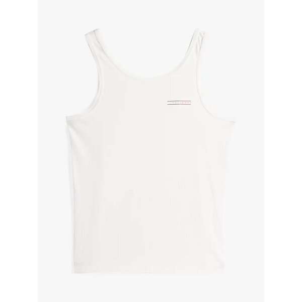 DM0DM20790_YBL_alternate4 Ανδρική Μπλούζα TOMMY JEANS  TJM SLIM ENTRY GRAPHIC TANK  DM0DM20790 λευκό - Image 2