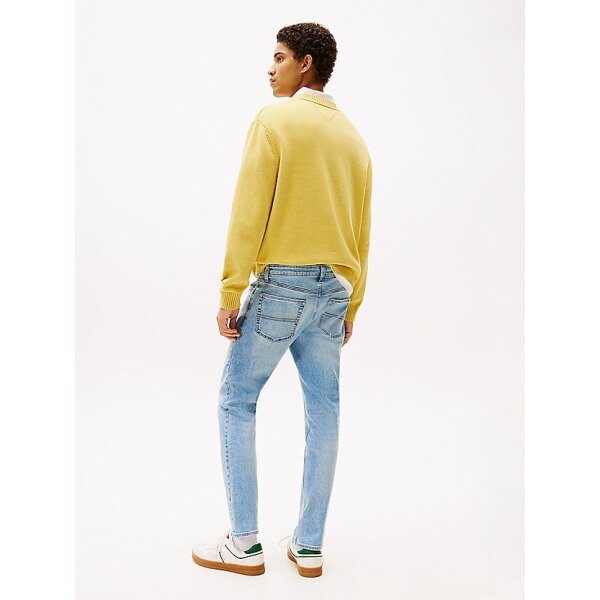 DM0DM21033_1AB_alternate3 Ανδρικό Παντελόνι Τζιν TOMMY JEANS AUSTIN SLIM TPRD DM0DM21033 Μπλε - Image 3