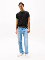 Ανδρική Μπλούζα TOMMY JEANS TJM SLIM LINEAR CHEST SS DM0DM21188 Μαύρο - Image 3