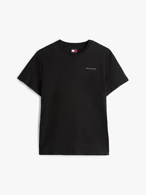 Ανδρική Μπλούζα TOMMY JEANS  TJM SLIM LINEAR CHEST SS DM0DM21188 Μαύρο - Image 1