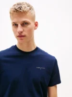 Ανδρική Μπλούζα TOMMY JEANS TJM SLIM LINEAR CHEST SS DM0DM21188 Μπλε - Image 2