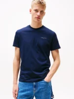 Ανδρική Μπλούζα TOMMY JEANS TJM SLIM LINEAR CHEST SS DM0DM21188 Μπλε - Image 5