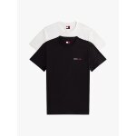 Ανδρική Μπλούζα TOMMY JEANS TJM SLIM 2PACK MIX EXT DM0DM21344 Μαύρο λευκό